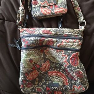 Vera Bradley Cross Shoulder purse and wallet